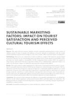 prikaz prve stranice dokumenta Sustainable marketing factors : Impact on tourist satisfaction and perceived cultural tourism effects