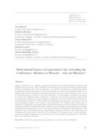 prikaz prve stranice dokumenta Motivational Factors of Generation Z for Attending the Conferences: Business or Pleasure : why not Bleasure?
