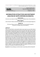 prikaz prve stranice dokumenta Information extraction and sentiment analysis of hotel reviews in Croatia