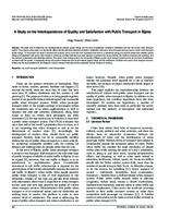 prikaz prve stranice dokumenta A Study on the Interdependence of Quality and Satisfaction with Public Transport in Rijeka