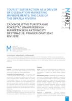 prikaz prve stranice dokumenta Tourist Satisfaction as a Driver of Destination Marketing Improvements: The Case of the Opatija Riviera