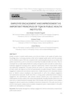 prikaz prve stranice dokumenta Employee engagement and improvement as important principles of TQM in public health institutes