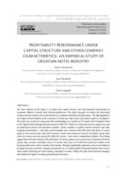 prikaz prve stranice dokumenta Profitability performance under capital structure and other company characteristics