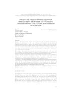 prikaz prve stranice dokumenta Proactive vs restrained behavior management response to the crisis: understanding the future management perception