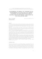 prikaz prve stranice dokumenta Determining the impact of tourism on the environment by extracting the carbon footprint of road infrastructure in natural protected areas - case study of the Učka nature park