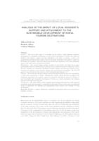 prikaz prve stranice dokumenta Analysis of the impact of local resident's support and attachment to the sustainable development of rural tourism destinations